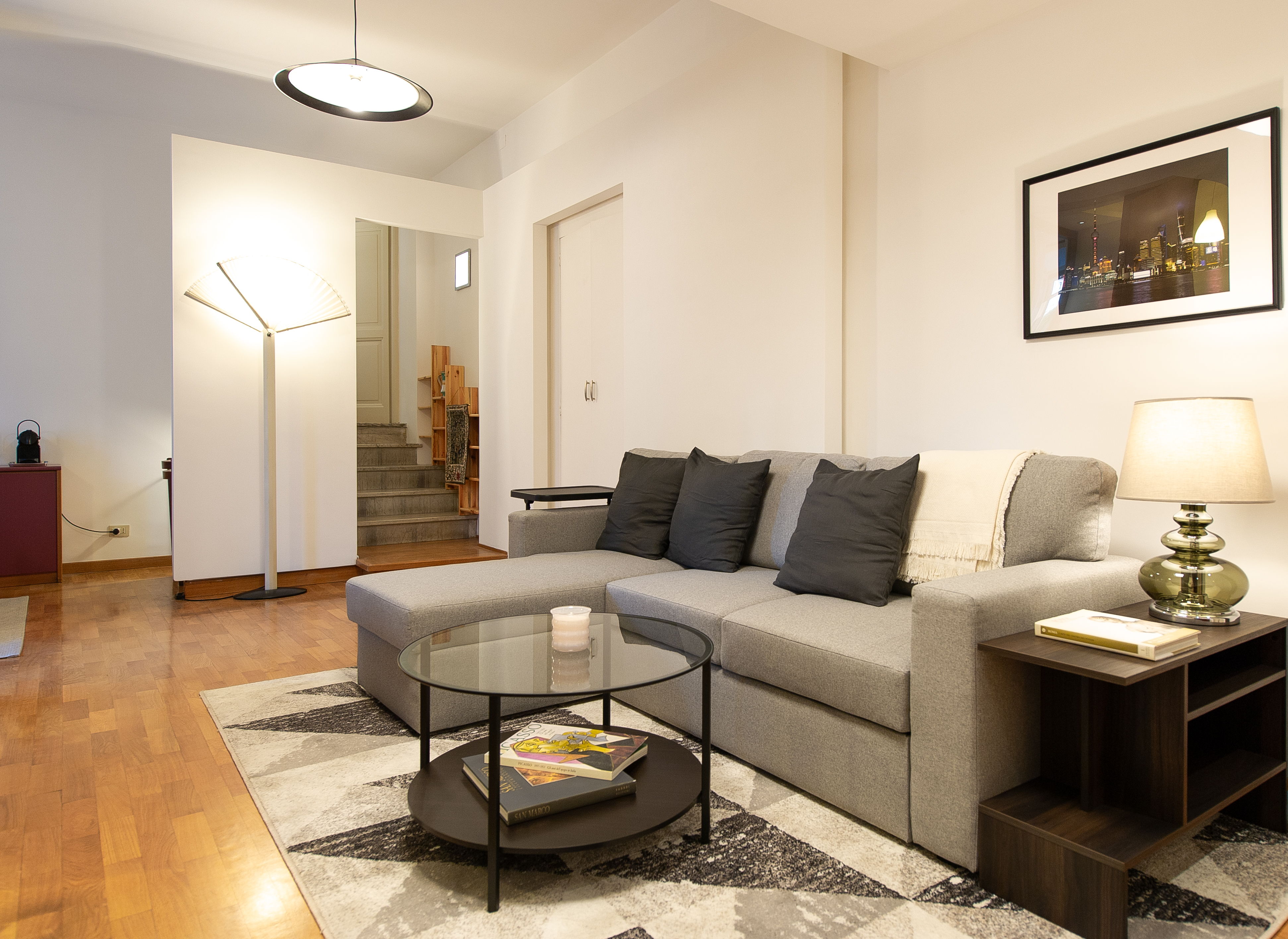 Living room with neutral palette